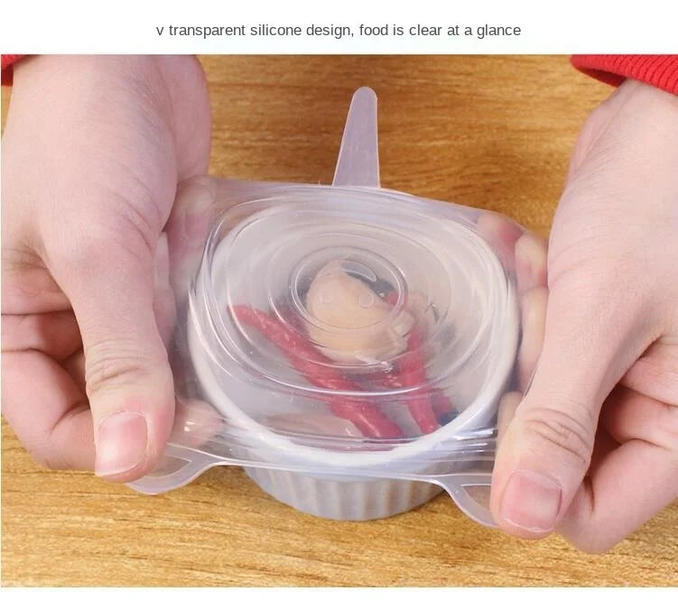 Silicone cover and stretch lids for cover all kind of food and keep it fresh, after using just clean and reused.
Choose between many different sizes and colors.