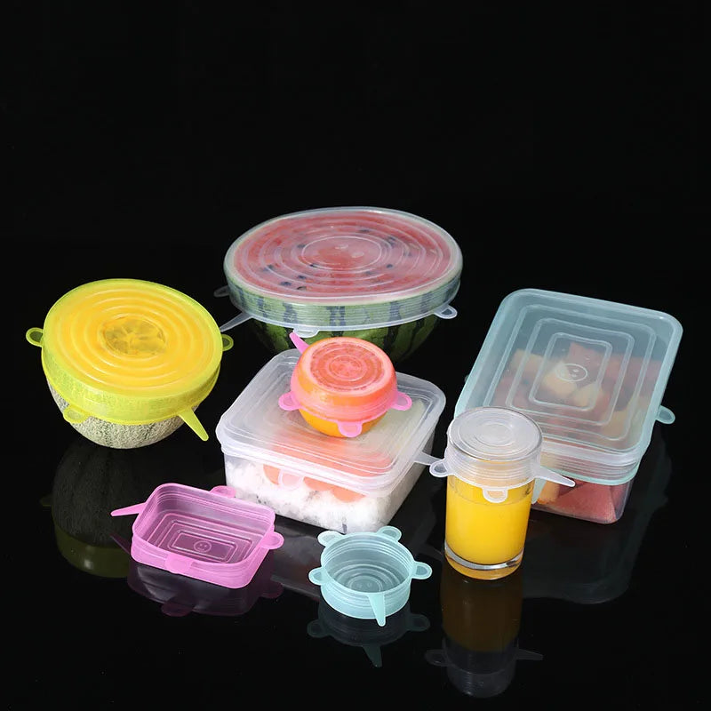 Silicone cover and stretch lids for cover all kind of food and keep it fresh, after using just clean and reused.
Choose between many different sizes and colors.