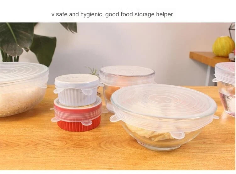 Silicone cover and stretch lids for cover all kind of food and keep it fresh, after using just clean and reused.
Choose between many different sizes and colors.