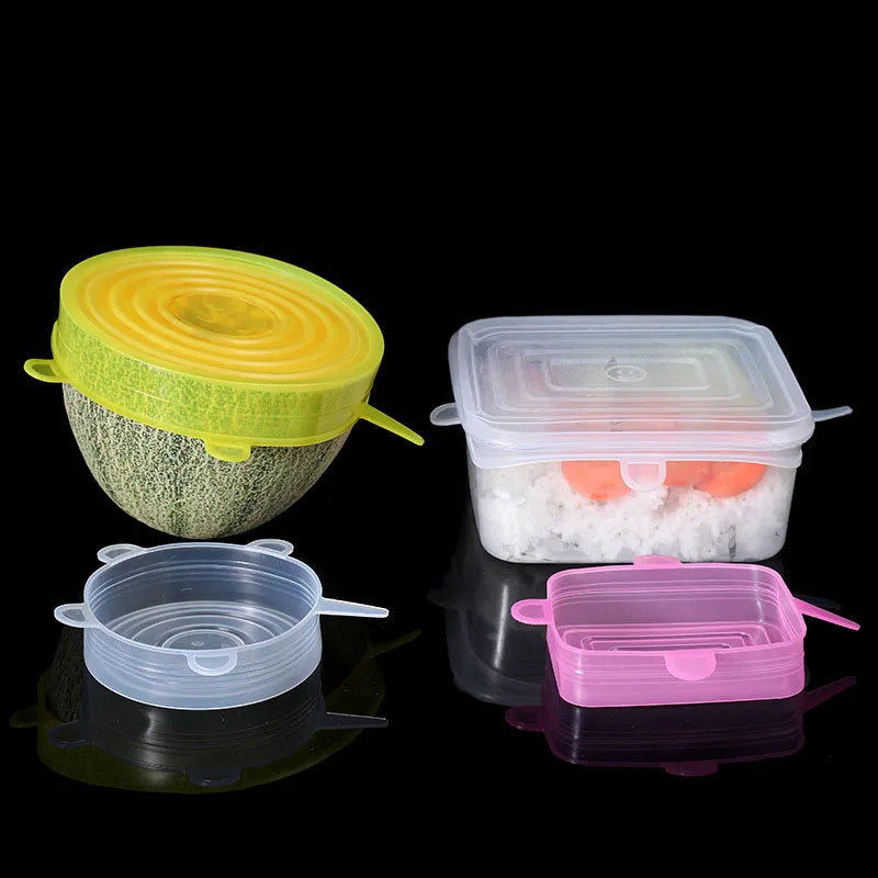 Silicone cover and stretch lids for cover all kind of food and keep it fresh, after using just clean and reused.
Choose between many different sizes and colors.