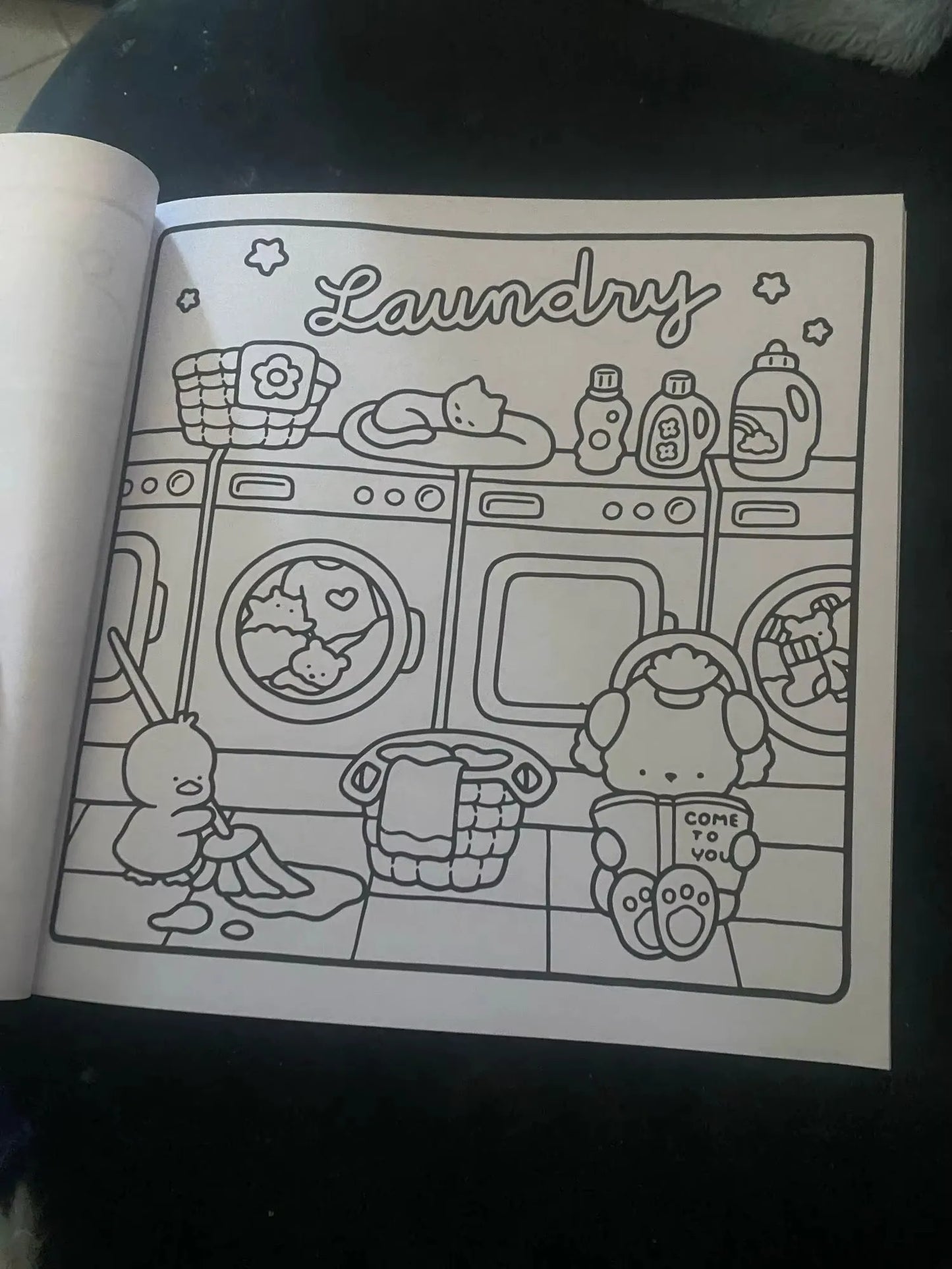 Cozy friends coloring books, for adult and children.
