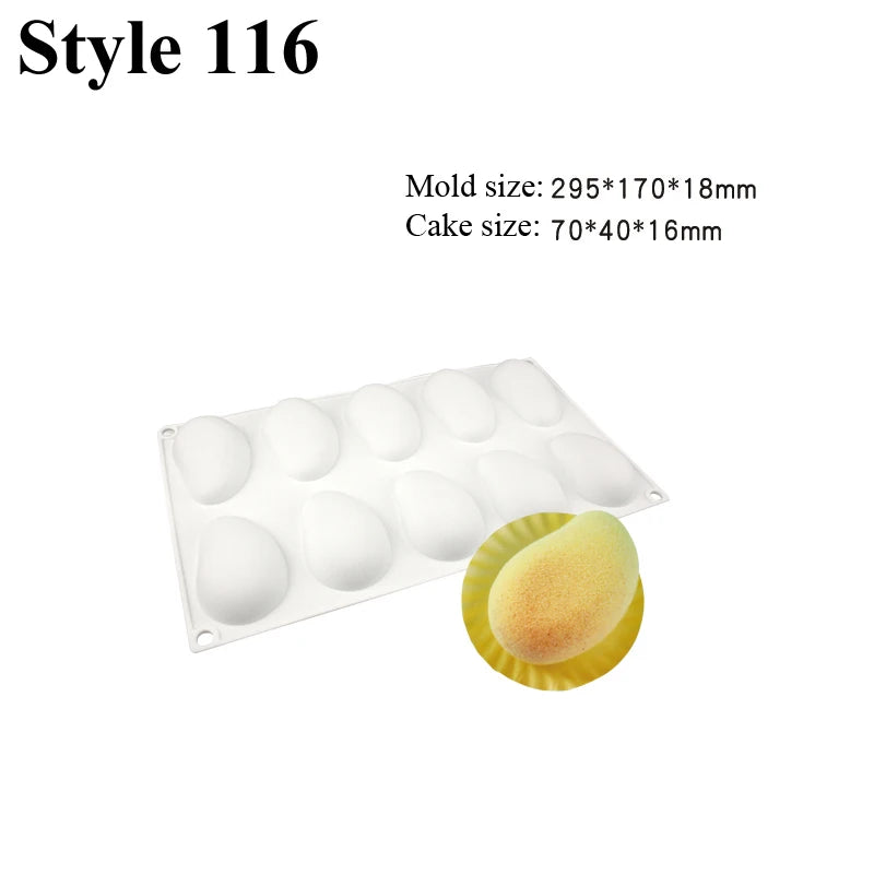 Cavity mango silicone mold to make the famous 3D "trompe l'oeil" pastries.