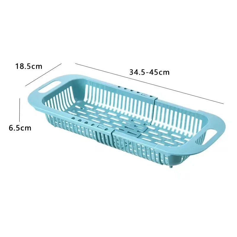 Smart basket for sink in different sizes. Wash vegetables, fruit and all kind of food easily and keep it fresh.