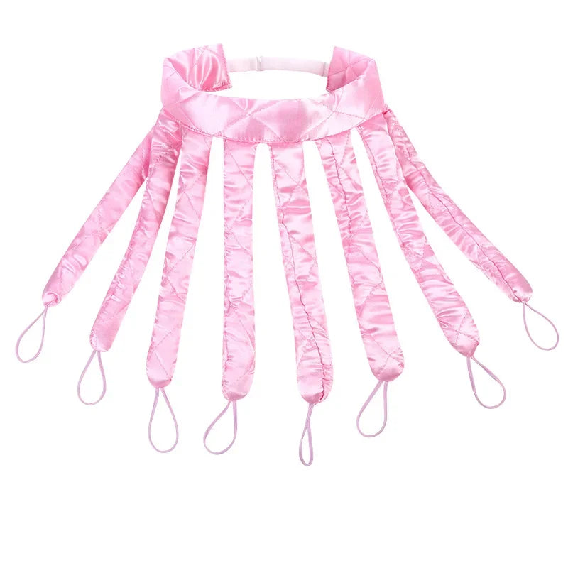 Heatless curling rod headband to get your dream curls without any heat. Silk rollers that don't damage your hair.
Choose between nice colors.
