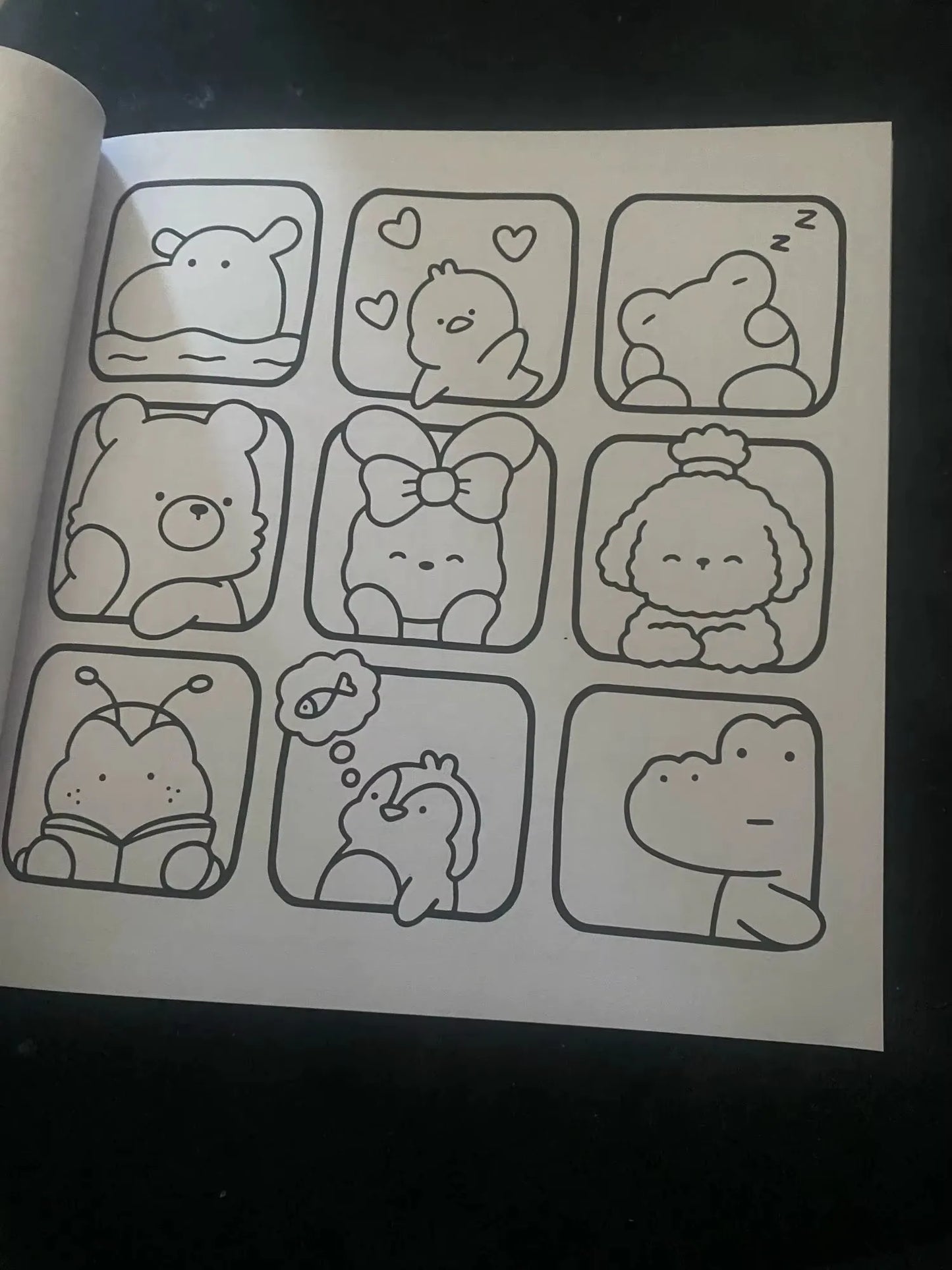 Cozy friends coloring books, for adult and children.