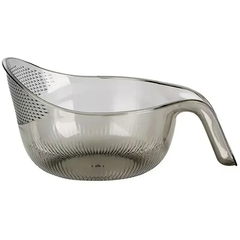 Smart gadget with handle for washing rice, fruit and vegetables. Keep it easy to wash!
