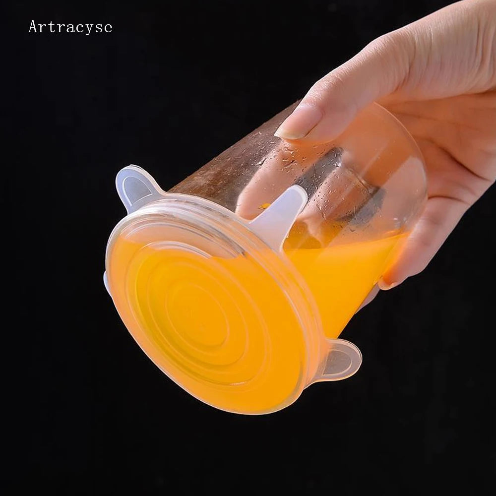 Silicone cover and stretch lids for cover all kind of food and keep it fresh, after using just clean and reused. 
Choose between many different sizes and colors.