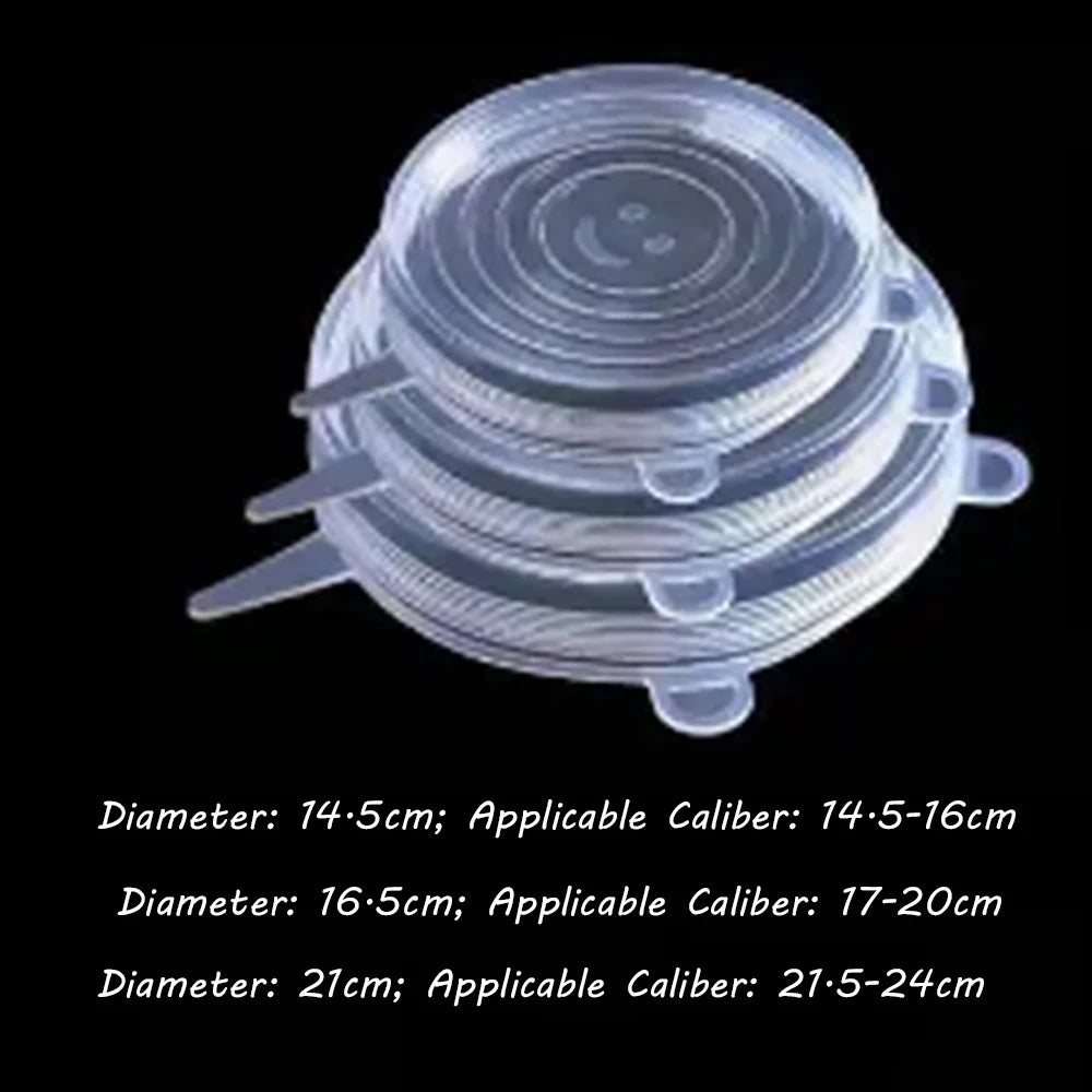 Silicone cover and stretch lids for cover all kind of food and keep it fresh, after using just clean and reused. 
Choose between many different sizes and colors.