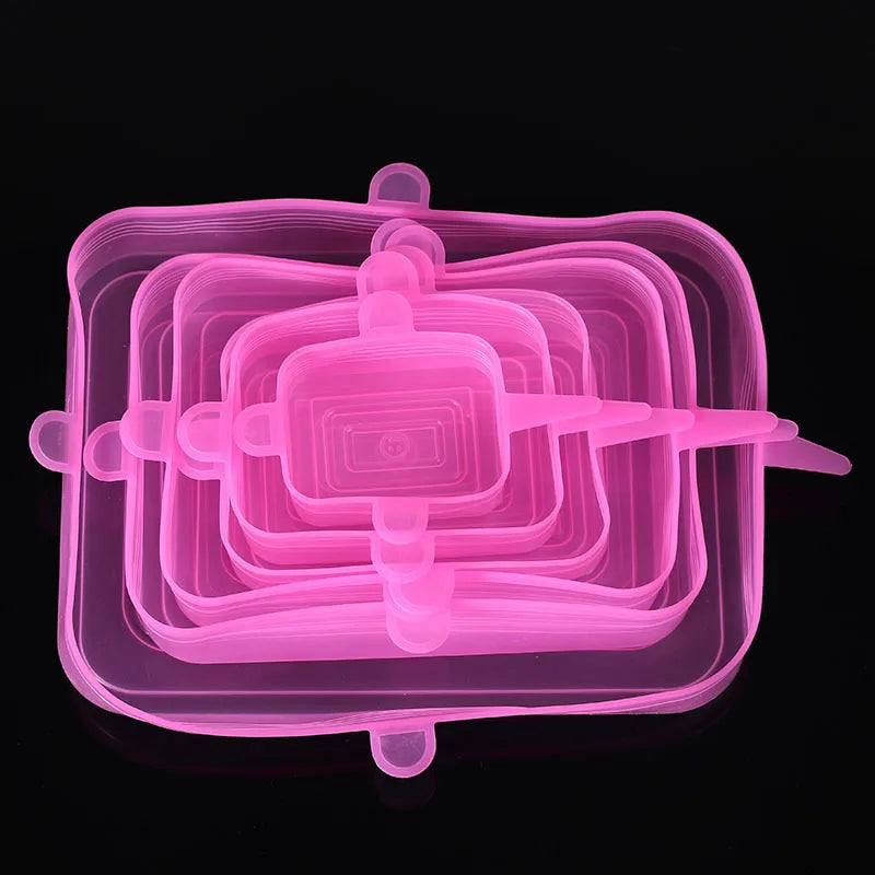 Silicone cover and stretch lids for cover all kind of food and keep it fresh, after using just clean and reused. 
Choose between many different sizes and colors.