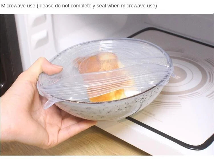 Silicone cover and stretch lids for cover all kind of food and keep it fresh, after using just clean and reused. 
Choose between many different sizes and colors.