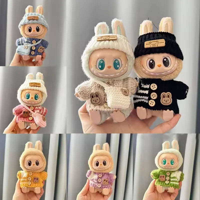 Labubu knitted clothes with hat.
