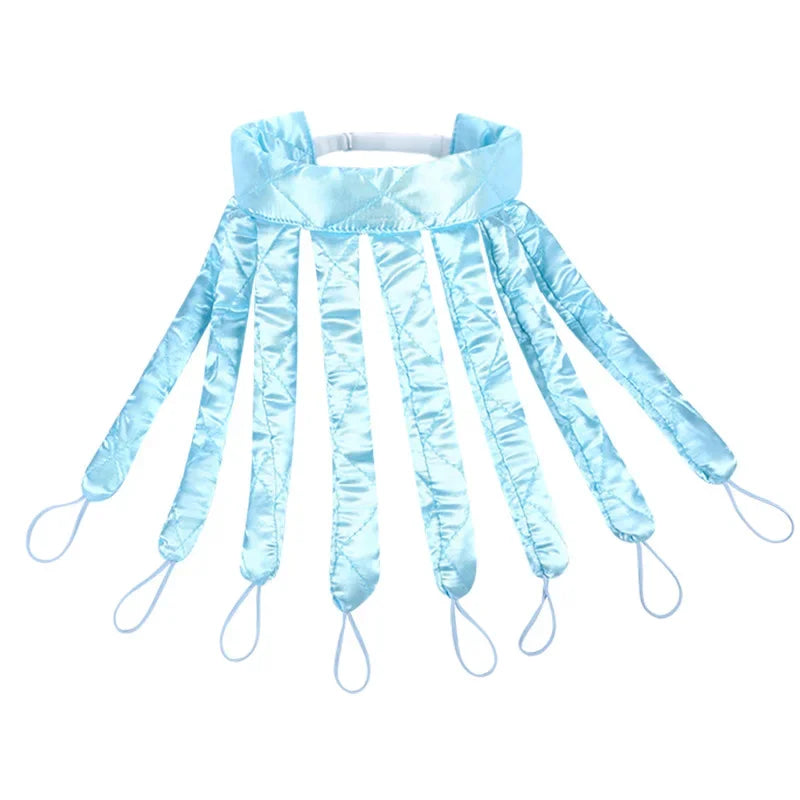 Heatless curling rod headband to get your dream curls without any heat. Silk rollers that don't damage your hair. 
Choose between nice colors.