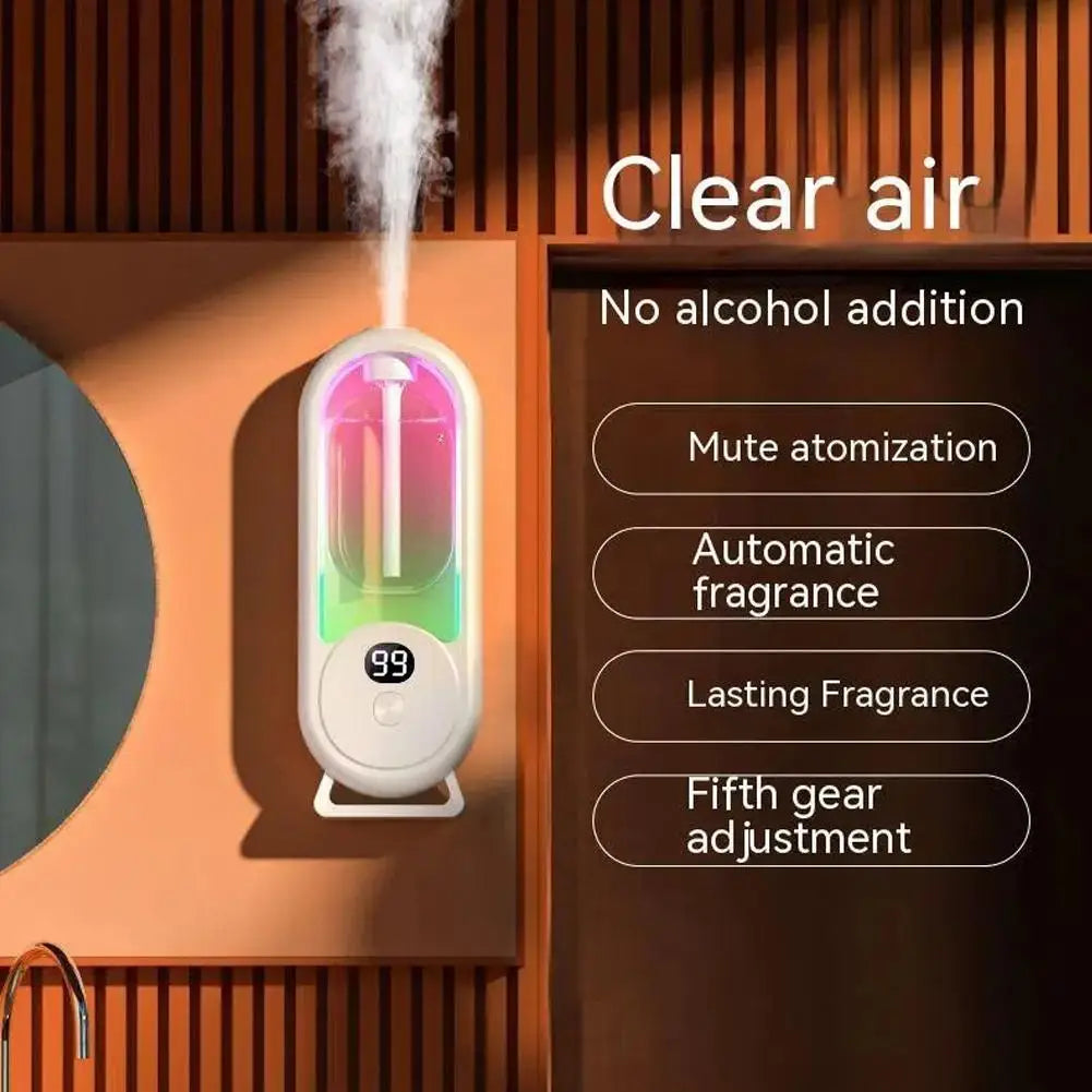 Automatic aromatherapy with diffuser for smart home.