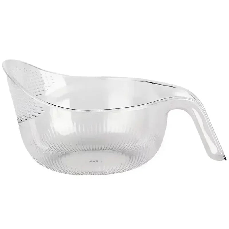 Smart gadget with handle for washing rice, fruit and vegetables. Keep it easy to wash!