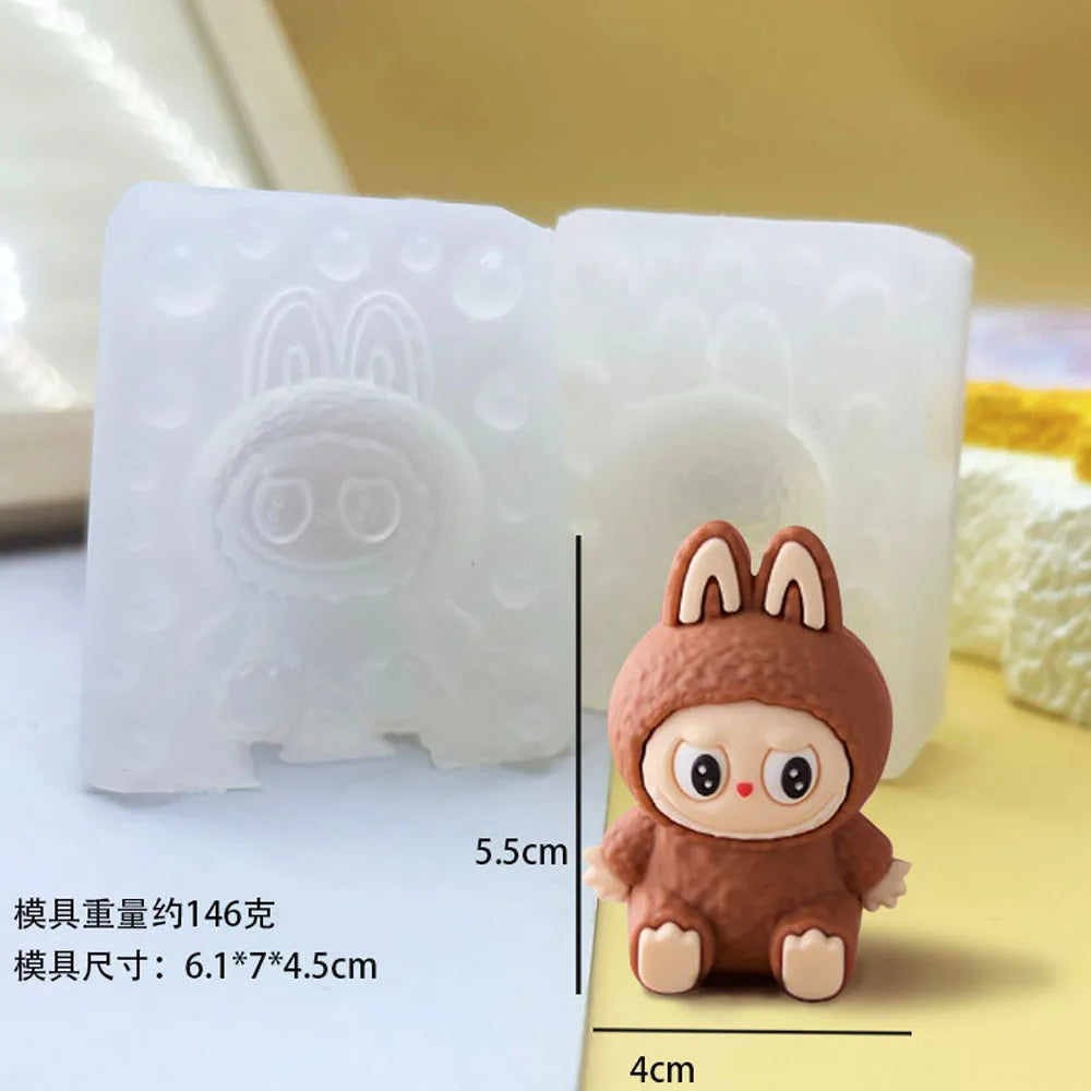3d Labubu silicon mold.
Use to make cake, chocolate, soap, candle and more.