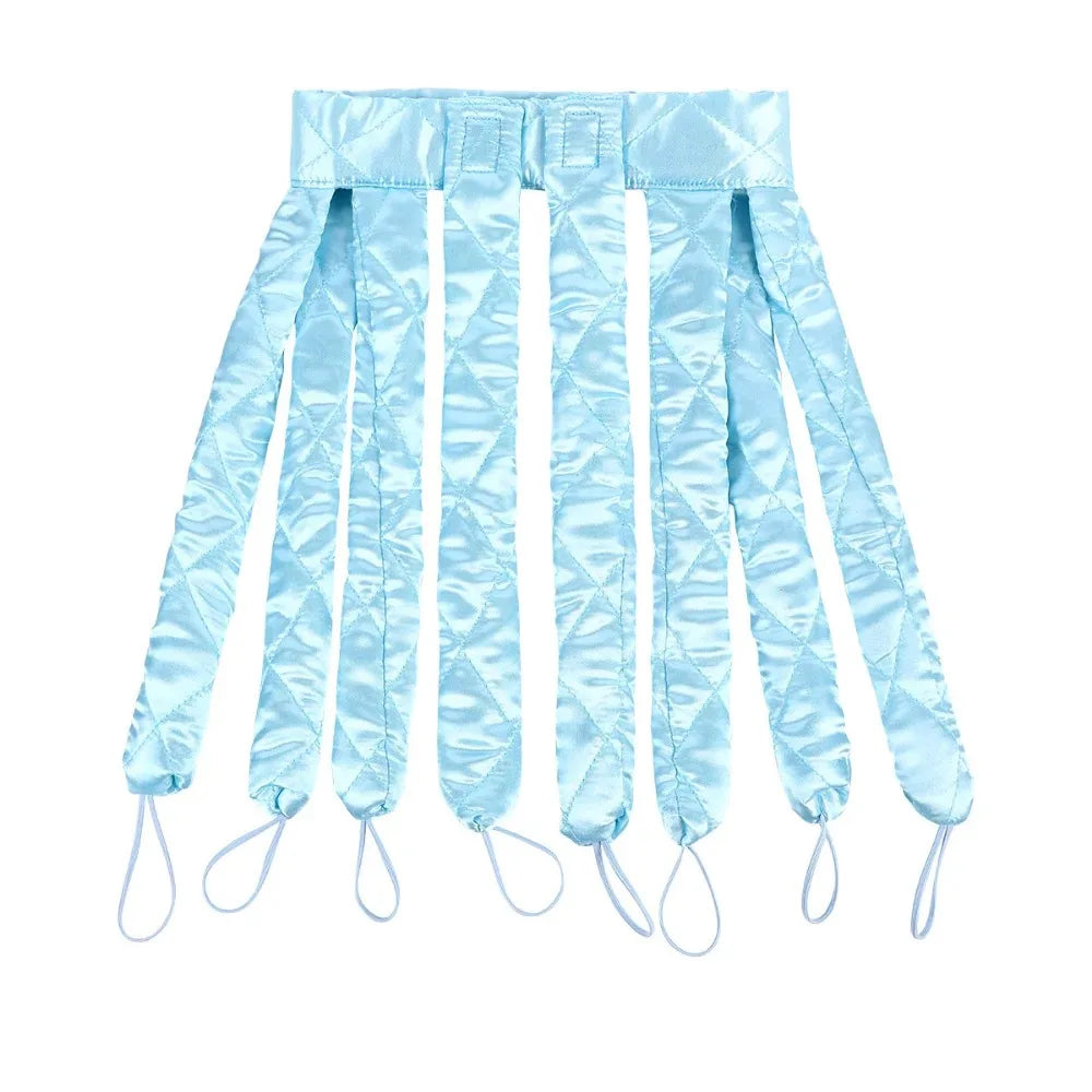 Heatless curling rod headband to get your dream curls without any heat. Silk rollers that don't damage your hair. 
Choose between nice colors.