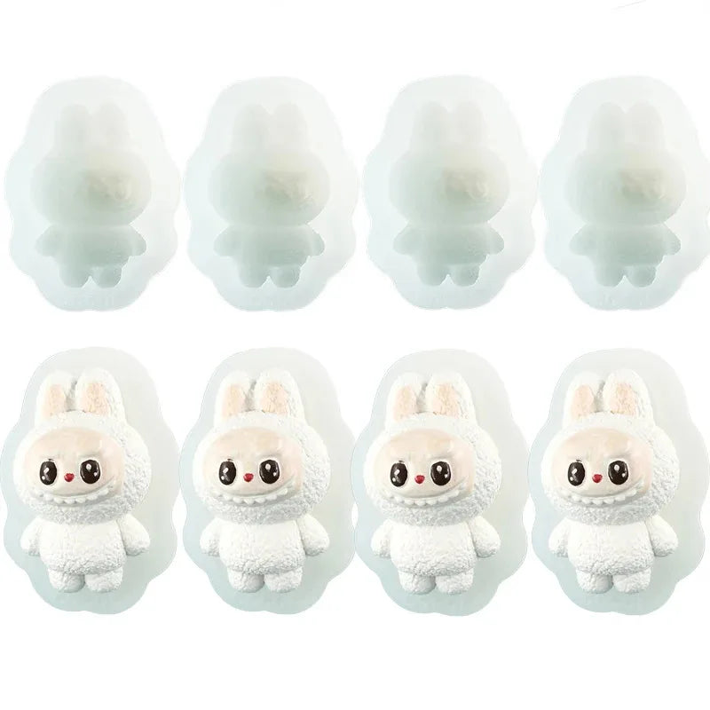 3d Labubu silicon mold.
Use to make cake, chocolate, soap, candle and more.