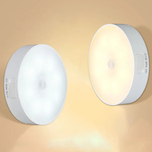 Smart wireless lights to put in cabinet, kitchen, wardrobe, stairs, bathroom, like spotlights and so much more. Rechargeable with USB charger and choose between cold och warm lights.