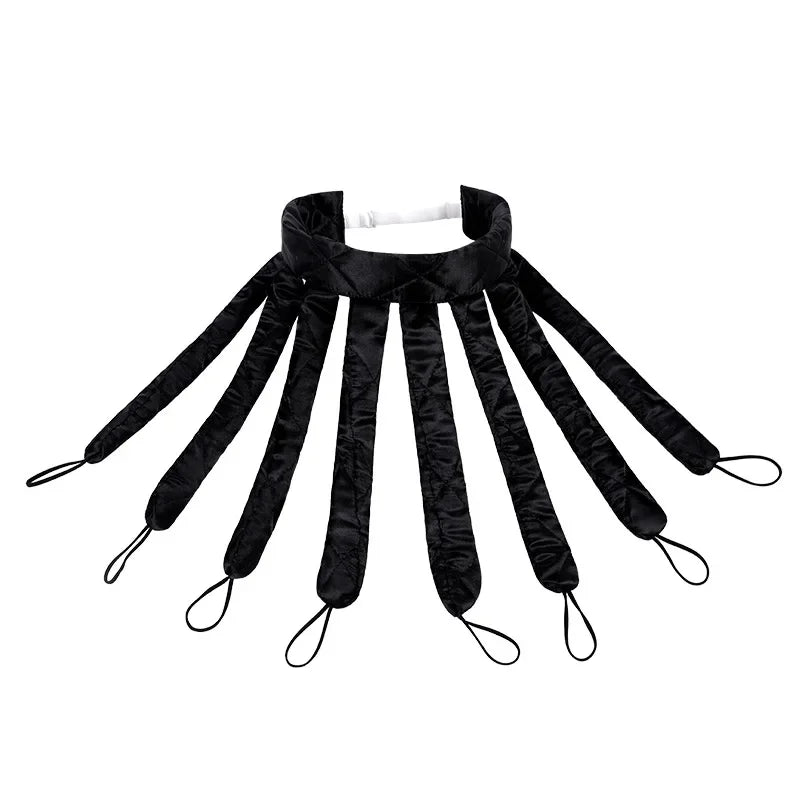 Heatless curling rod headband to get your dream curls without any heat. Silk rollers that don't damage your hair. 
Choose between nice colors.