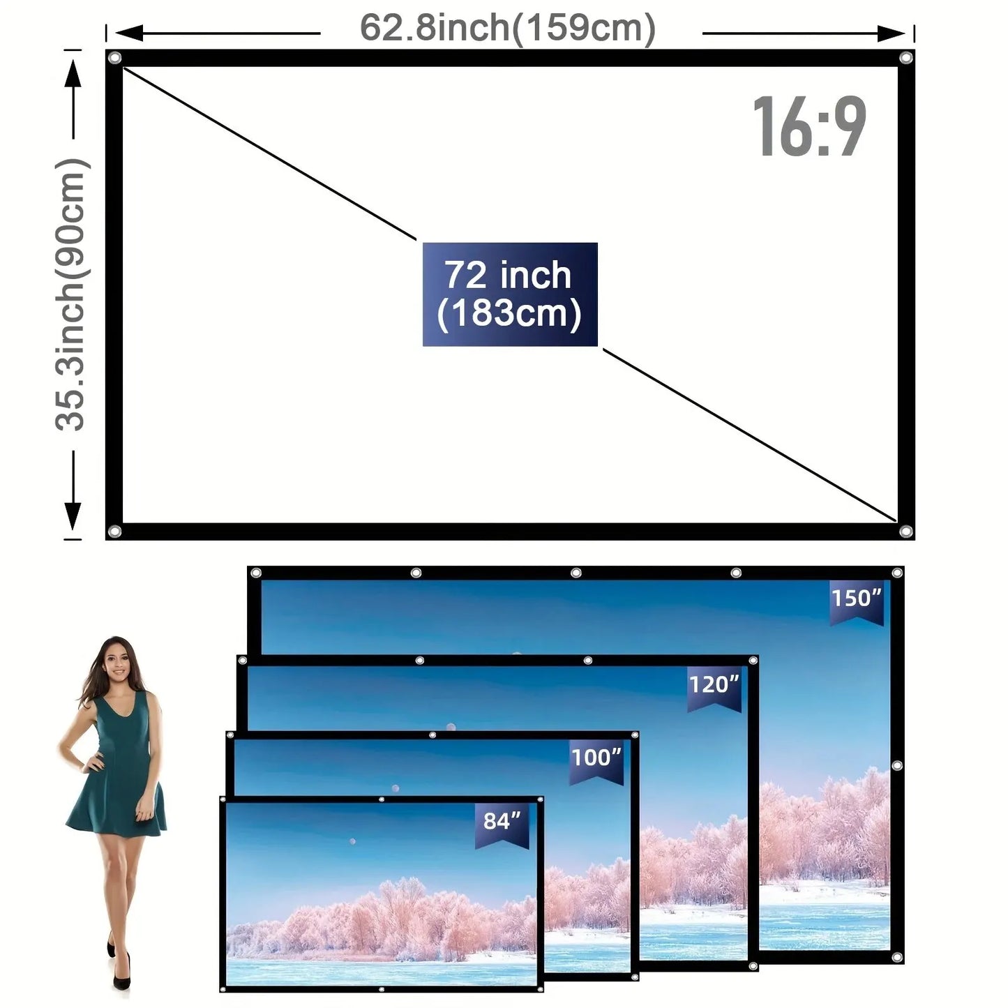 Mini home projector, 180°flexible projection 1080P with USB supports and smartphone screen.
Take the cinema home!