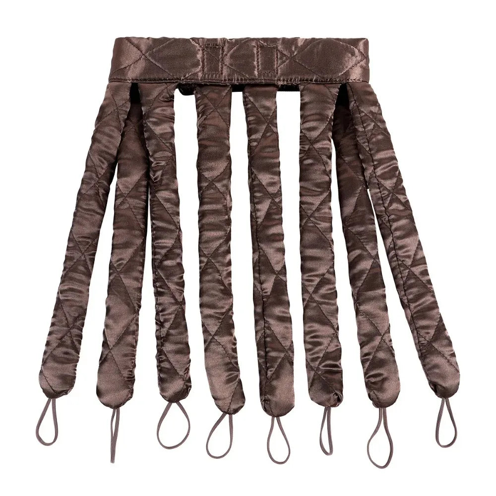 Heatless curling rod headband to get your dream curls without any heat. Silk rollers that don't damage your hair. 
Choose between nice colors.
