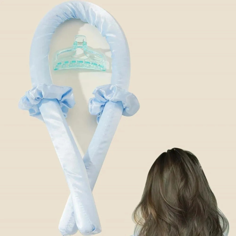Heatless curling rod headband to get your dream curls without any heat. Silk rollers that don't damage your hair. 
Choose between nice colors.