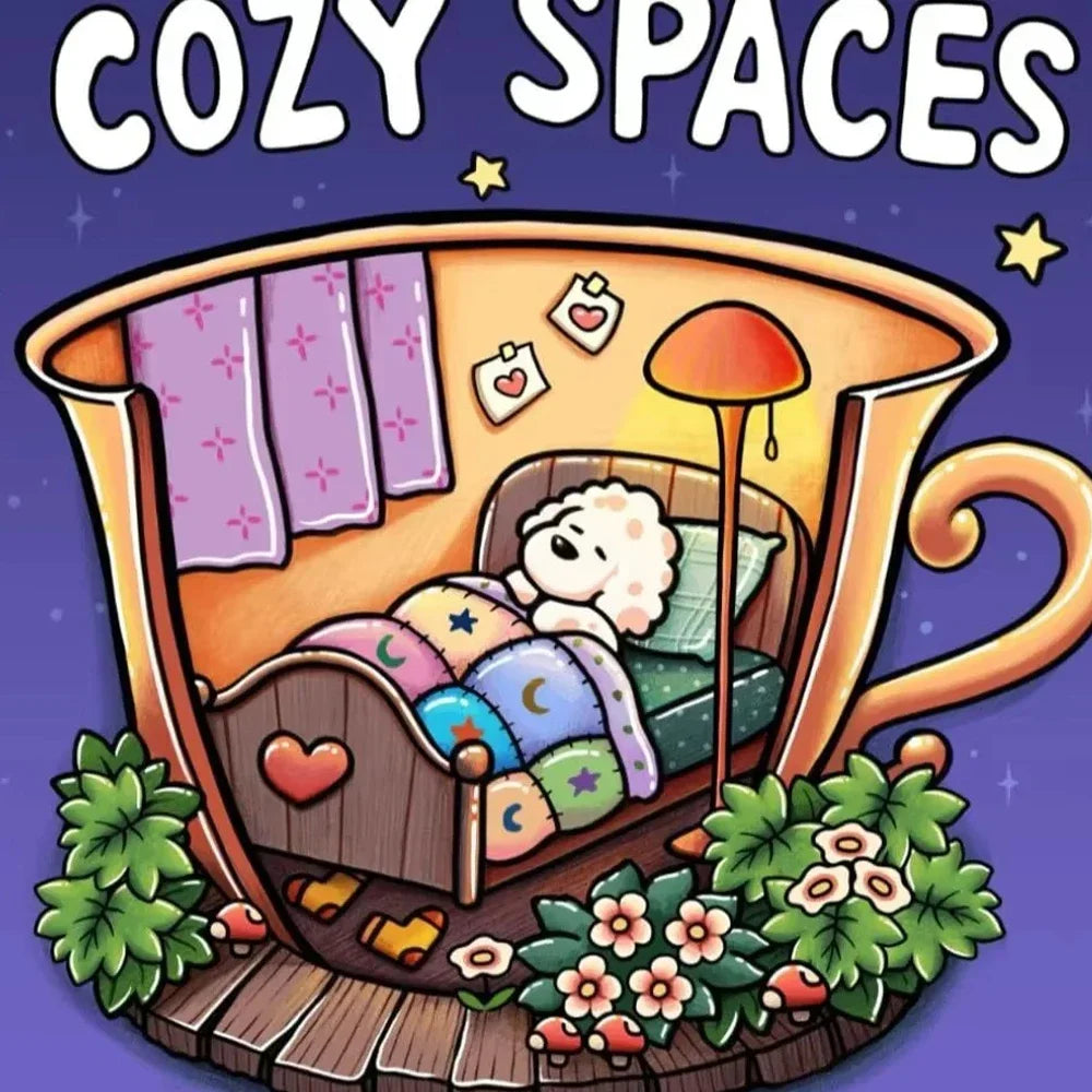 Cozy friends coloring books, for adult and children.