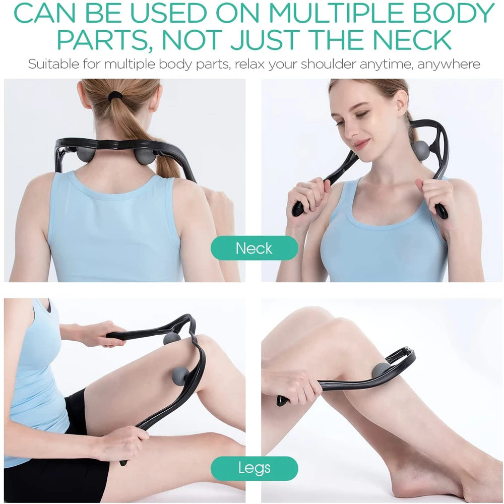 Neck and shoulder massager, deep tissue for pain and trigger point. Easy to use with ergonomic handle, lightweight and portable.
You can also use it for whole body, to keep the muscles relax.