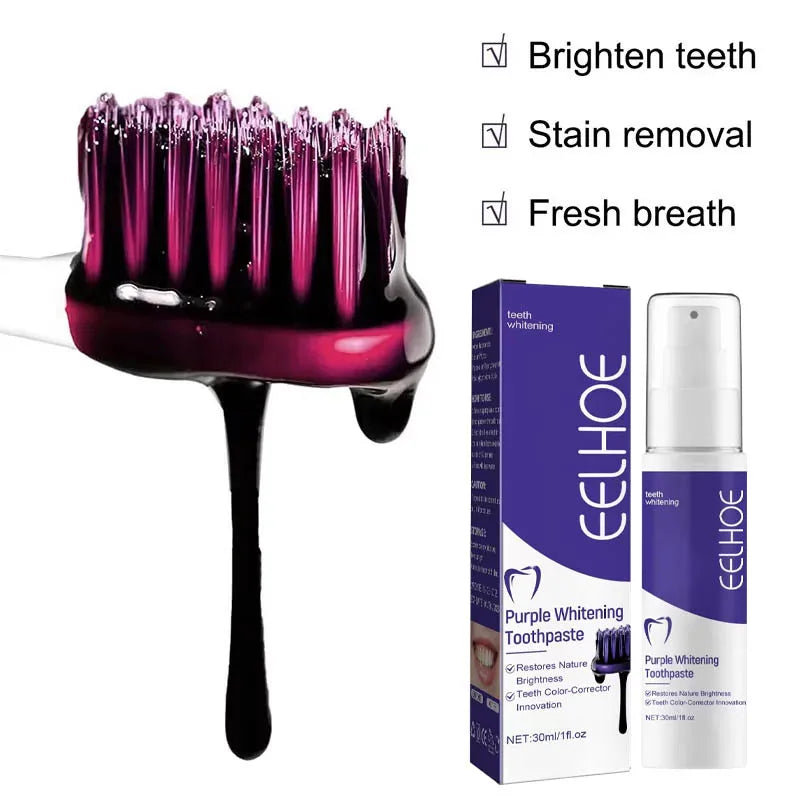 Whitening toothpaste, fresh breath and cleaning care.
Give your smile a brighter glow.