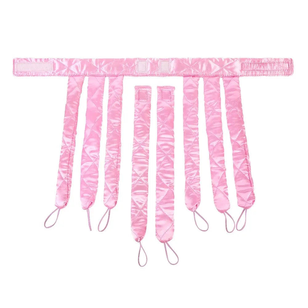 Heatless curling rod headband to get your dream curls without any heat. Silk rollers that don't damage your hair. 
Choose between nice colors.