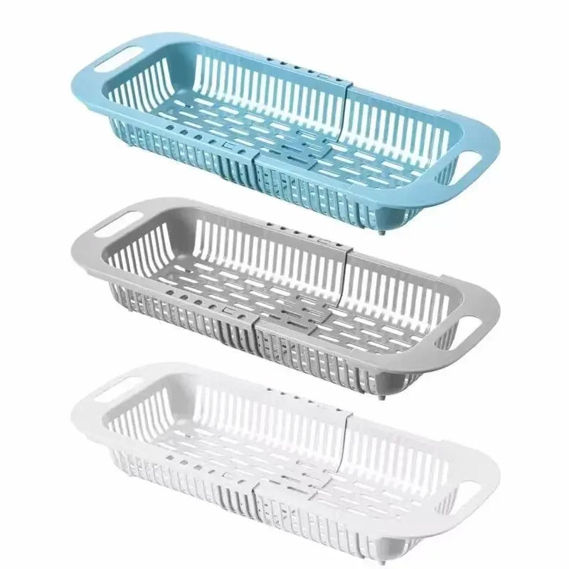 Smart basket for sink in different sizes. Wash vegetables, fruit and all kind of food easily and keep it fresh.
