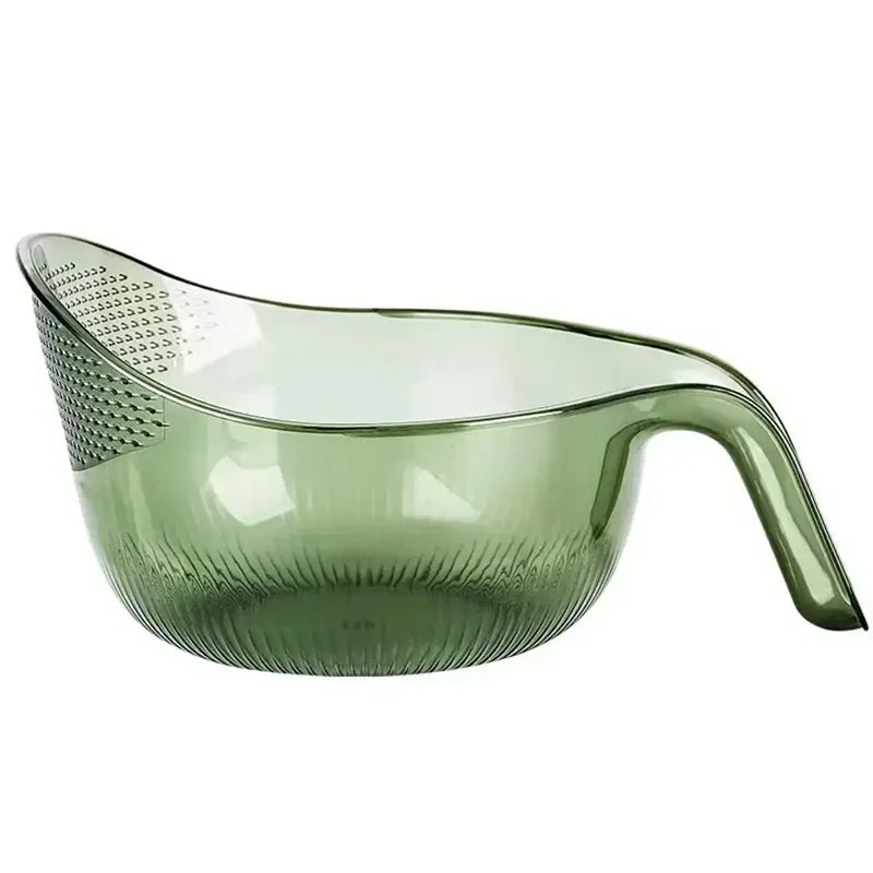 Smart gadget with handle for washing rice, fruit and vegetables. Keep it easy to wash!