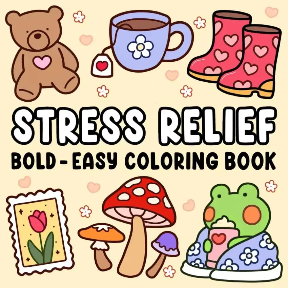 Cozy friends coloring books, for adult and children.