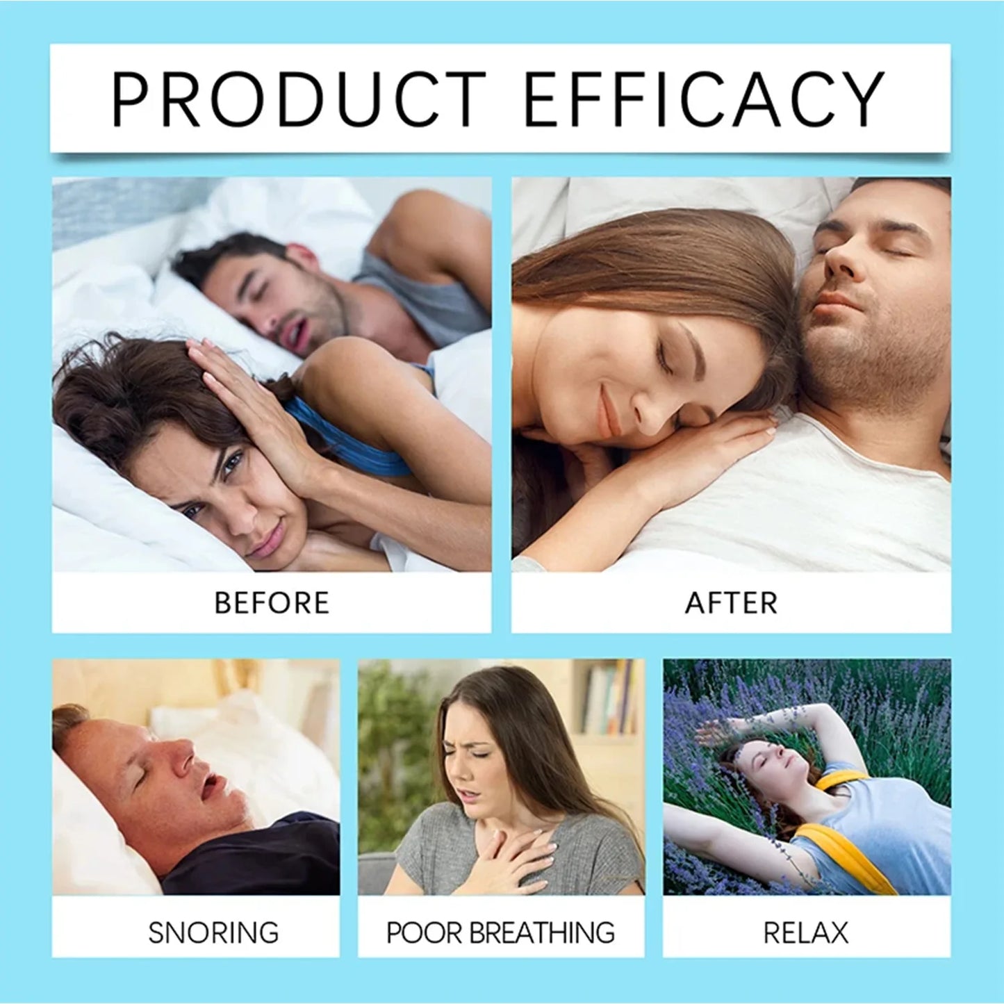 Nasal breathing kits for better sleep without snore. Its a magnetic clip what keep your nose more open to breath during your sleeping or running.