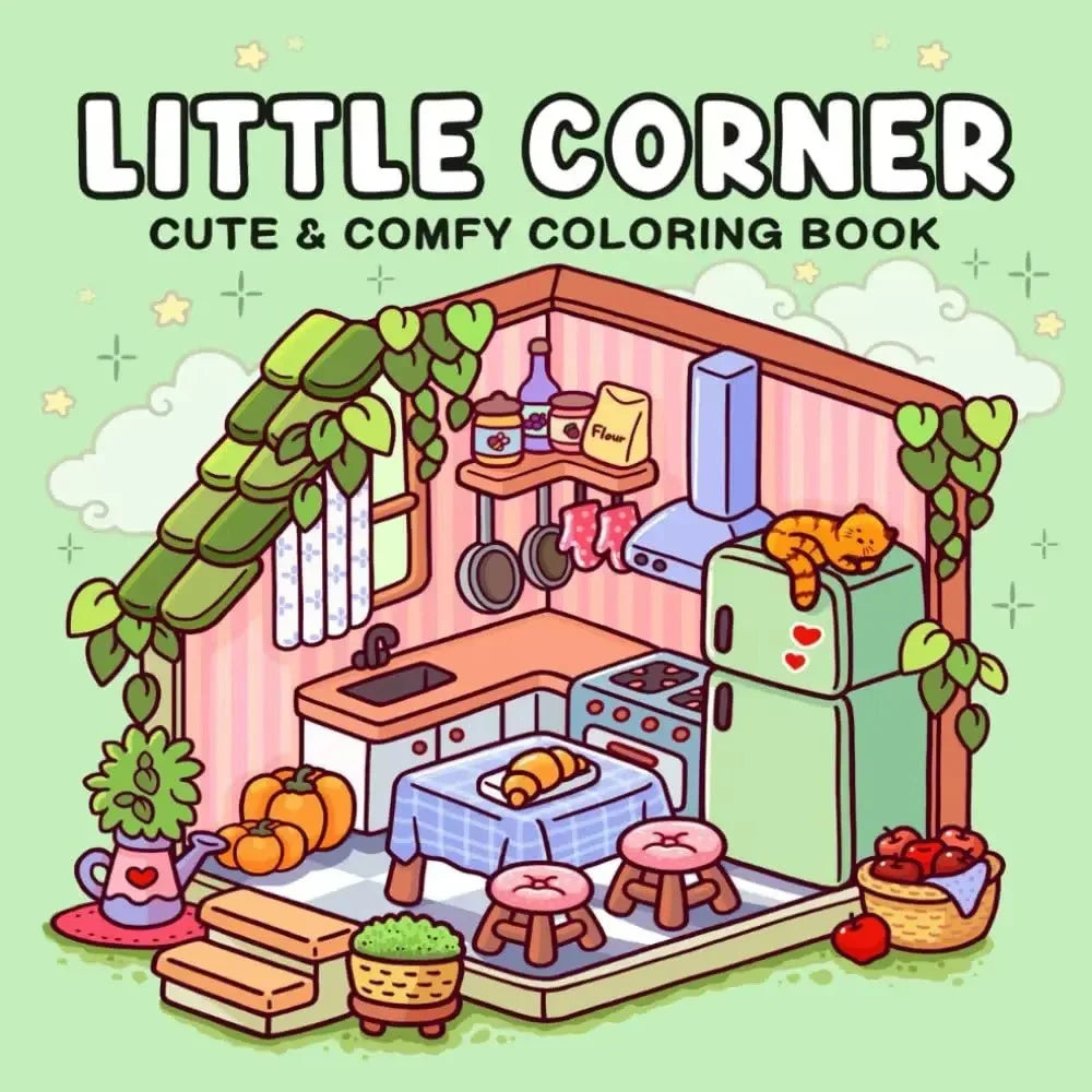 Cozy friends coloring books, for adult and children.