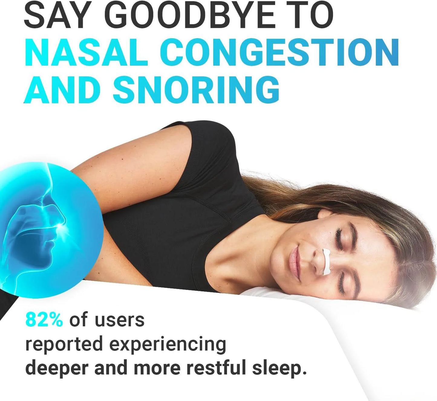 Nasal breathing kits for better sleep without snore. Its a magnetic clip what keep your nose more open to breath during your sleeping or running.