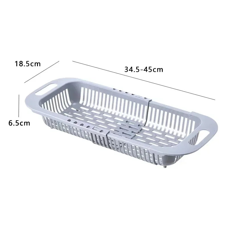 Smart basket for sink in different sizes. Wash vegetables, fruit and all kind of food easily and keep it fresh.