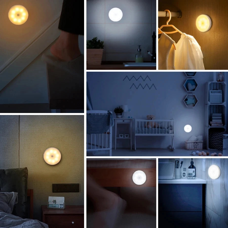 Smart wireless lights to put in cabinet, kitchen, wardrobe, stairs, bathroom, like spotlights and so much more. Rechargeable with USB charger and choose between cold och warm lights.