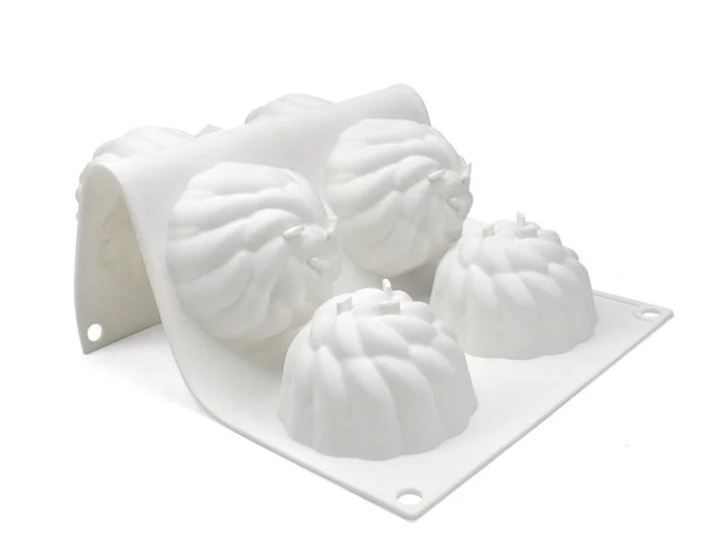 6 cavity raspberry silicone mold to make the famous 3D "trompe l'oeil" pastries.