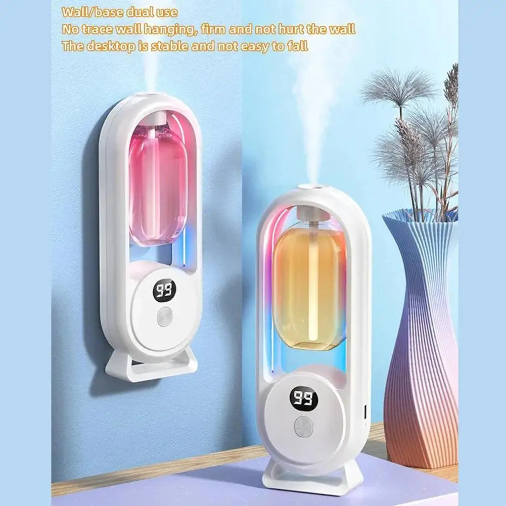 Automatic aromatherapy with diffuser for smart home.