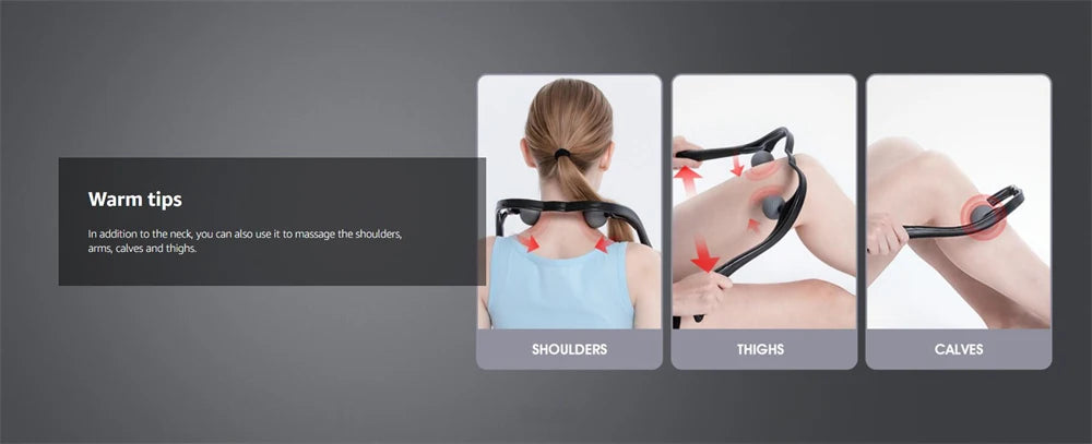 Neck and shoulder massager, deep tissue for pain and trigger point. Easy to use with ergonomic handle, lightweight and portable.
You can also use it for whole body, to keep the muscles relax.
