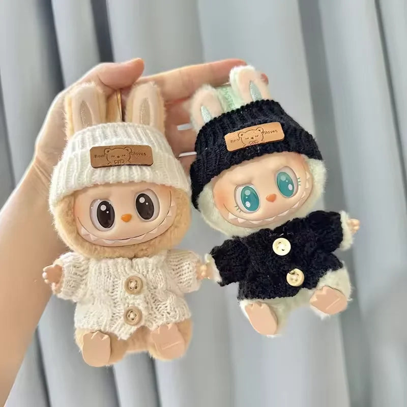 Labubu knitted clothes with hat.